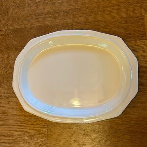Vintage Heritage Pfaltzgraff White Oval Serving Platter 14” X 11”